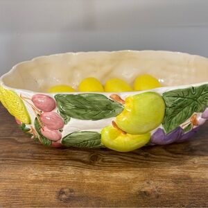 Fruit Du Jour by Shafford Colorful Fruit Ceramic Bowl